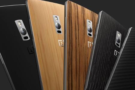 OnePlus 2: Nicht nur die Vorderseite, auch die Rückseite fällt durch ein attraktives Design auf.