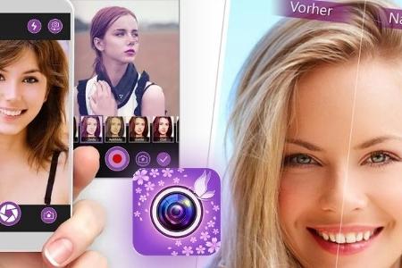 YouCam Perfect - Selfie Cam: Diese App vereint in sich vielfältige Tools, mit denen sich Portraits bearbeiten lassen - Beaut...
