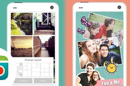 Pic Collage: Bildbearbeitung und die Erstellung von Collagen sind das Aufgabenfeld dieser App.
