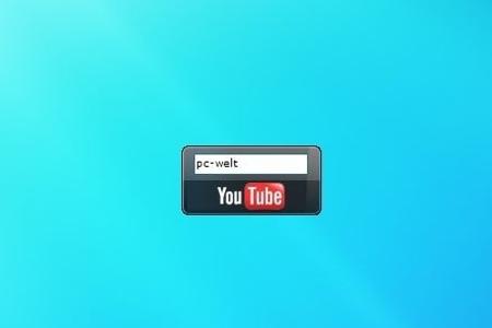 Mit dem Gadget können Sie direkt von der Sidebar aus nach Youtube-Videos suchen.