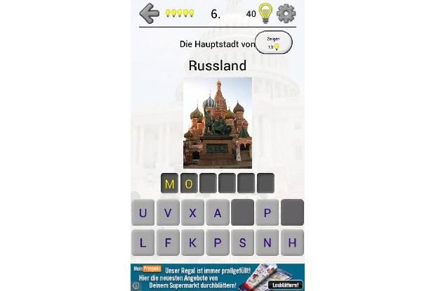 Hauptstädte aller Länder: Quiz