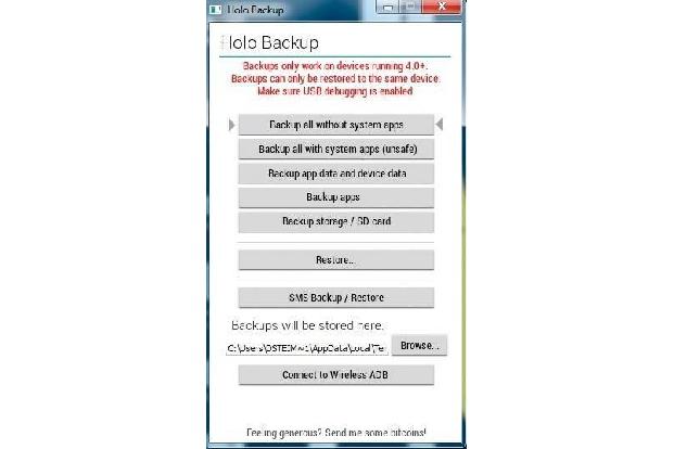 Mit Holo Backup lassen sich komplette Datensicherungen des Smartphones erstellen.