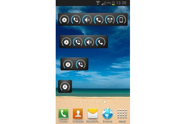 Slider Widget - Lautstärken