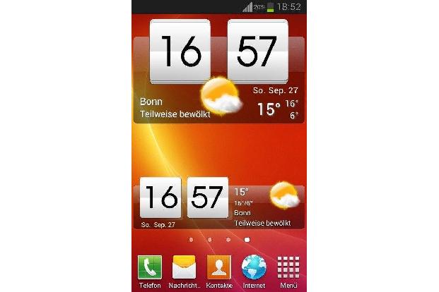 Sense flip clock & weather
