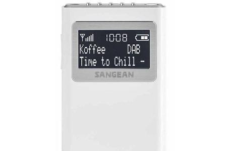 Das Sangean-Radio DPR 39 ist etwa so groß wie ein Skat- oder Quartettspiel, wiegt mit Batterien ca. 115 Gramm und ist sehr e...