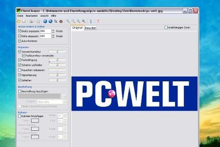 PhotoCleaner - Ihre Fotos können Sie mit dem PhotoCleaner schnell und einfach verbessern. Die Benutzeroberfläche des Program...