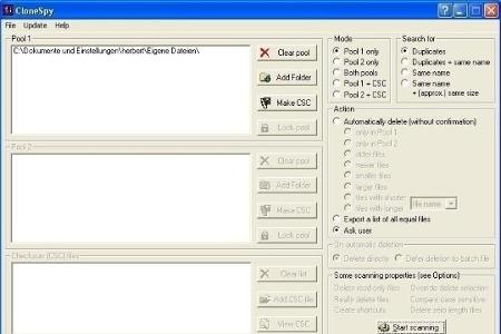 CloneSpy - Die nützliche Freeware CloneSpy spürt doppelte Dateien auf.