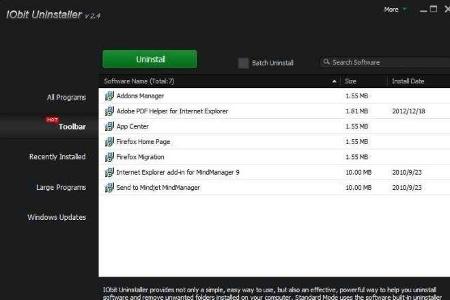 IObit Uninstaller - Wenn Sie Programme vollständig und ohne Spuren löschen möchten, sollten Sie das gratis IObit Uninstaller...
