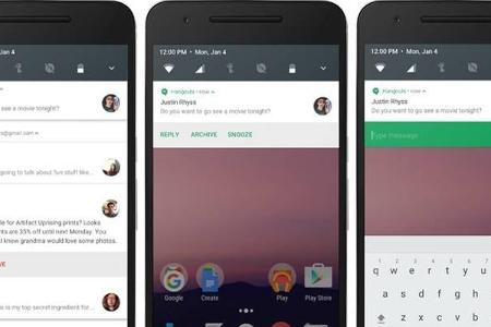 Benachrichtigungen wurden in Android N verbessert.