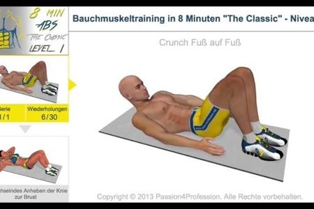 Bauchmuskeln in 8 Minuten