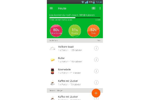 Kalorien, Fett & Eiweißzähler