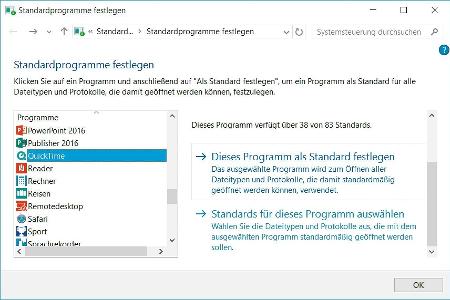 4. Definition von Standardprogrammen