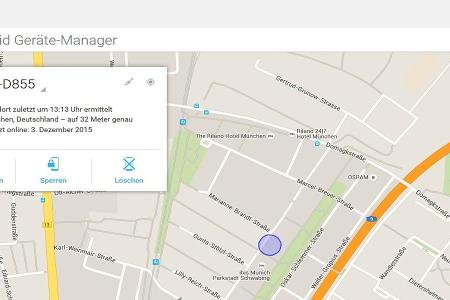 Mit dem Android Geräte-Manager finden Sie Ihr verlorenes Smartphone wieder oder löschen Daten aus der Ferne.