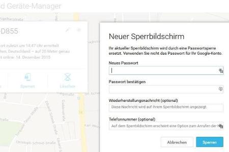 Optional gibt es die Möglichkeit zum Fernzugriff auf den Android Geräte-Manager via Browser.