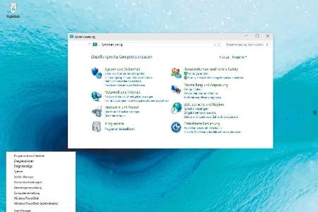 Die Haupt-Einstellzentrale von Windows ist die klassische Systemsteuerung.