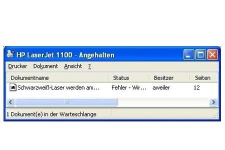 Oft ist ein Netzwerkproblem die Ursache einer Druckerstörung.