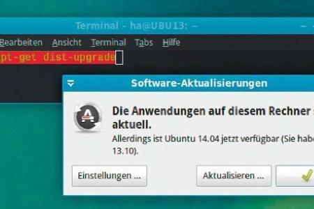 Dist-Upgrade: Zwar wird das bestehende System auf den neuesten Stand gebracht, ein neue OS-Version gibt es so aber nicht