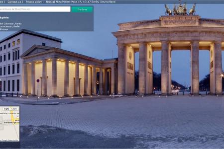 Die ganze Pracht des Brandenburger Tors bestaunen? Mit Google Maps kein Problem! Streetview ermöglicht Ansichten, als wären ...