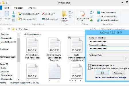 Axcrypt dient der sicheren Verschlüsselung von Dateien mit wenig Klick-Aufwand.