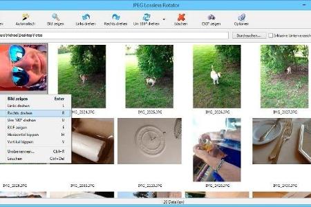Mit JPEG Lossless Rotator lassen sich Fotos verlustfrei drehen.