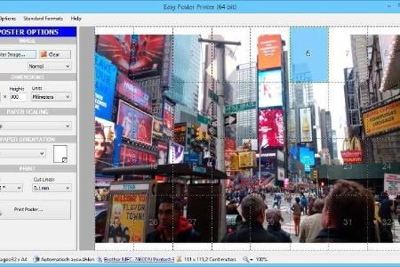 Das Tool Easy Poster Printer macht Ihre Fotos bereit für den Posterdruck auf DIN-A4.