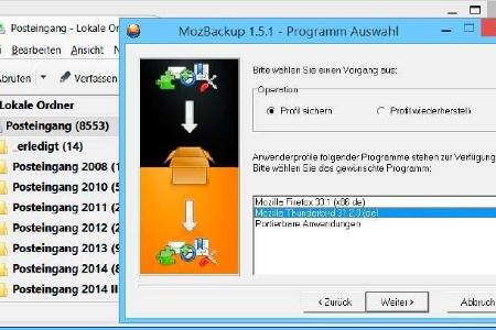 Mozbackup macht einfache Backups für Firefox- und Thunderbird-Daten möglich.