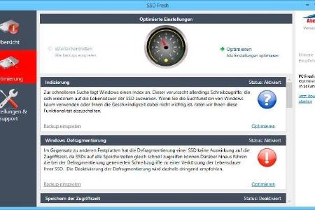 Wer eine SSD installieren möchte, sollte vorher SSD Fresh laufen lassen.