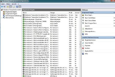 Mithilfe von Assistenten lässt sich die in Windows integrierte Firewall konfigurieren