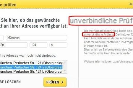 Eine verbindliche Verfügbarkeitsangabe kann häufig noch nicht einmal der Provider selbst machen.