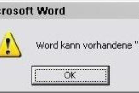 … Fehlermeldung nicht zu Ende führen?