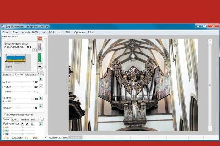 Diese Software passt Farb- und Lichtfehler an.