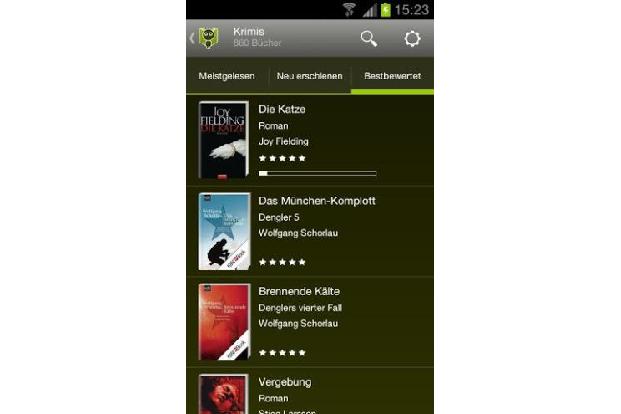 Mit der App Skoobe können Sie E-Books ausleihen anstatt sie zu kaufen.