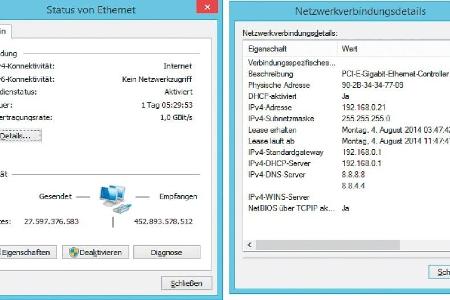 So prüfen und konfigurieren Sie die Einstellungen Ihres Netzwerkadapters.