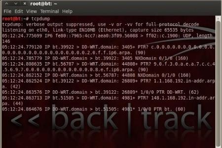 Tcpdump - Dieses Tool kommt ohne grafische Benutzeroberfläche aus und zeichnet den Datenverkehr im Netzwerk in einer Log-Dat...