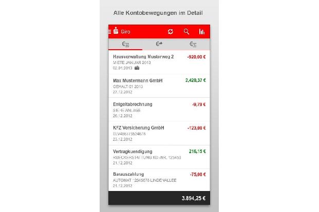 Sparkasse - Sparkassen-Kunden prüfen mit dieser gratis App ihre Finanzen mobil und führen sogar Umbuchungen, Überweisungen o...