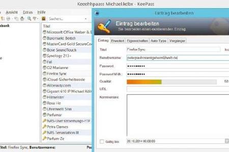 Keepass Portable - Keepass Portable legt zur Archivierung von Passwörtern ein mit AES verschlüsseltes Kennwort-Archiv auf ei...