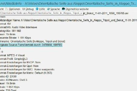 Media Info - Media Info bringt technische Hintergrundinformationen über Audio- und Videodateien auf den Monitor. Die Angaben...