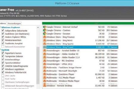 Ccleaner Portable - Ccleaner Portable ist zum Aufräumen Ihres PCs ideal. Die Freeware entfernt Dateimüll vieler Programme un...