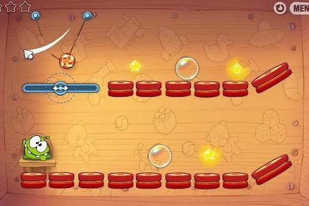 Cut the Rope: Knifflige Rätsel fordern bei diesem Spiel den Verstand des Nutzers heraus.