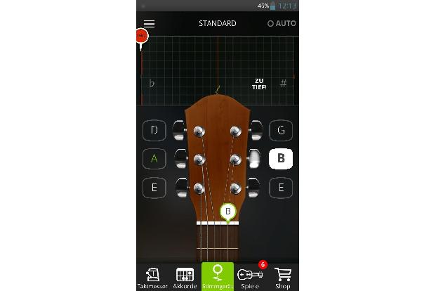 Stimmgerät Gitarre GuitarTuna