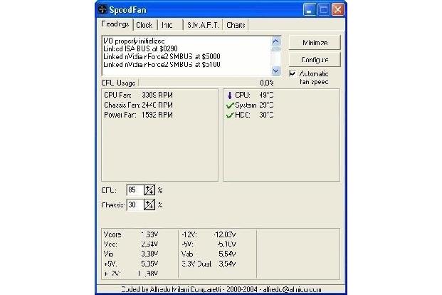 SpeedFan - SpeedFan regelt Ihre Lüfter im PC - im Sommer hoch, im Winter herunter.