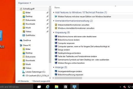 Windows 10: Gott-Modus aktivieren - Unter Windows 10 ist der Gott-Modus ebenfalls wieder mit von der Partie.