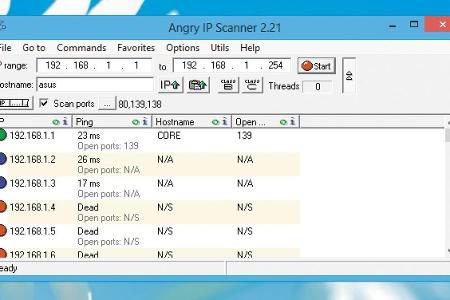 Auf der Weboberfläche des DHCP-Servers finden Sie tabellarisch die IP-Adressen der Clients. Der Router vergibt die Adressen ...