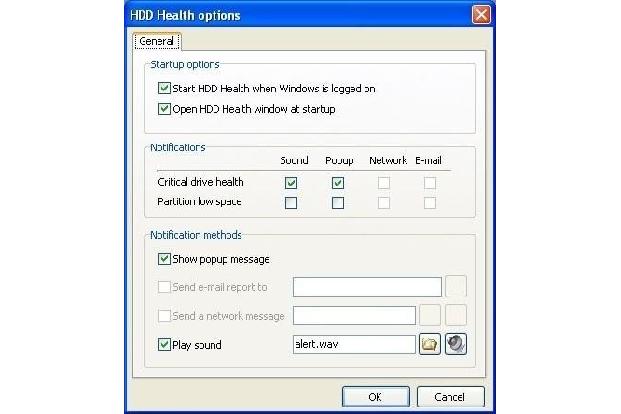 HDD Health - Sie werden akustisch vor erhöhter Temperatur gewarnt.