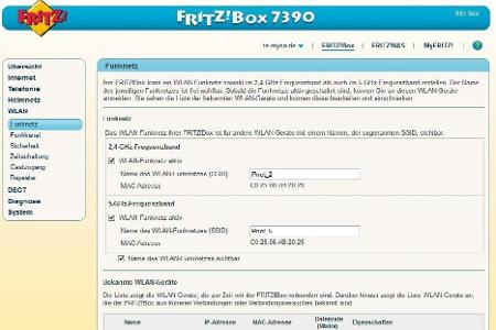 In manchen Routern können Sie für 2,4 und 5 GHz verschiedene SSIDs vergeben. So wählen Sie nach Qualität zwischen den Netzen.