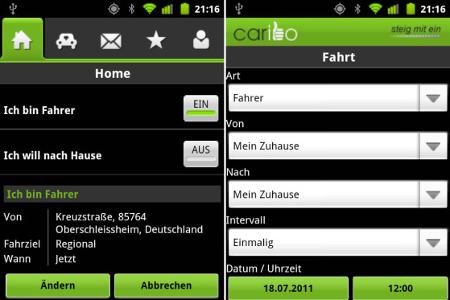 Mitfahrzentrale für die mobile Generation 2.0. Ziel der Reise eingeben und über den aktuellen Standort werden sofort Fahrer ...