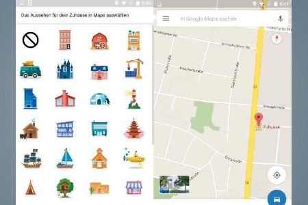 Google Maps: Icon für das Zuhause und die Arbeitsstätte ändern.