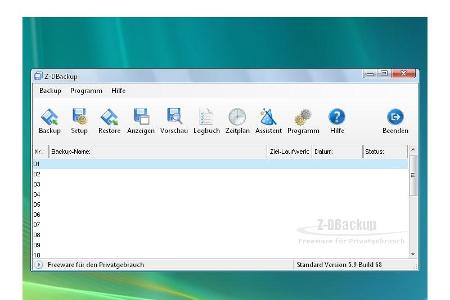Z-D Backup - Dateisicherung im Netzwerk und auf Wechseldatenträgern - Mit diesem Tool werden Daten auf lokalen Festplatten, ...