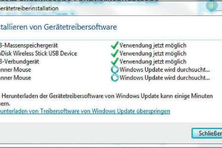 Beim Verbinden eines USB-Geräts, sucht Windows sowohl lokal als auch im Netz nach den passenden Treibern. Wird es dabei nich...