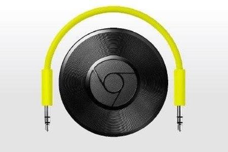 Chromecast-Audio lässt sich per 3,5-Millimeter-Klinkenkabels mit dem Lautsprecher verbinden.
